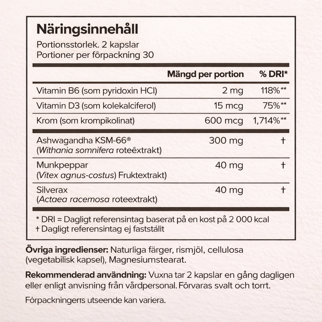 MENO - Krom och vitamin B12